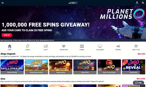 Planet millions casino apostas